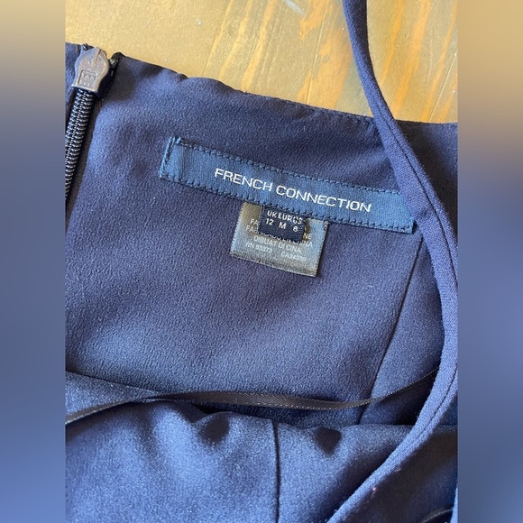 French Connection Sleeveless Dress with Pom Pom Detail Size 8 - Picture 6 of 8